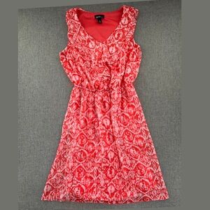 ALYX Dress Cinched waist Sleeveless Lined 70's inspired Ruffled V-neck‎ Size 4